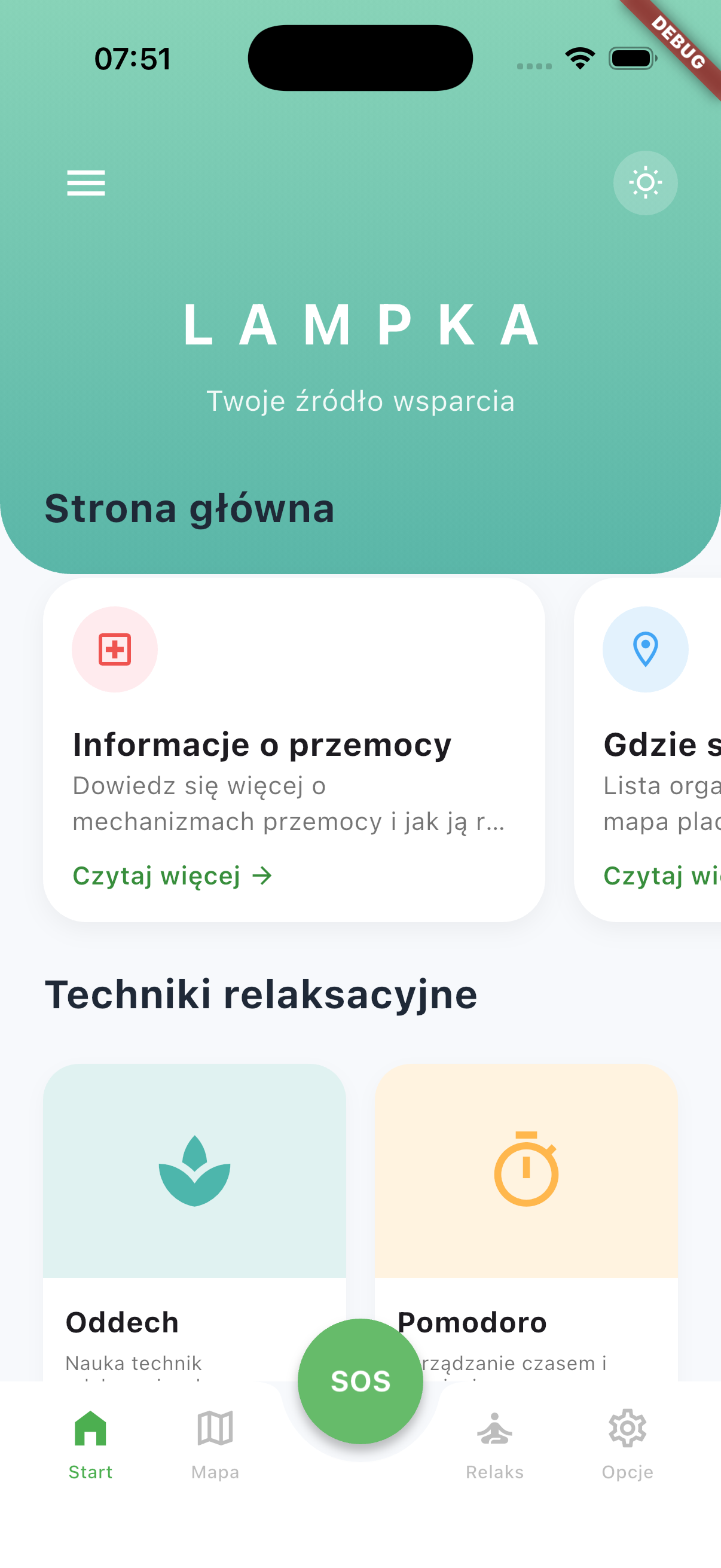 Aplikacja Lampka Spokoju
